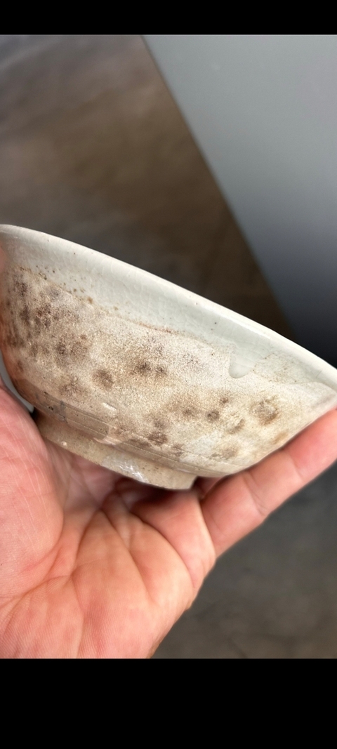 古玩陶瓷金元磁州窯紅綠彩花鳥紋碗真品鑒賞圖