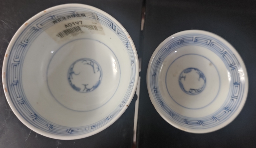 古玩陶瓷民國青花蓋碗真品鑒賞圖