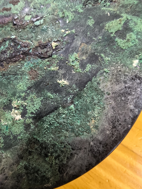 古玩銅器漢代單圈銘文鏡真品鑒賞圖