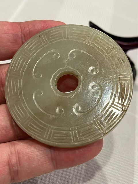 古玩玉器玉璧真品鑒賞圖