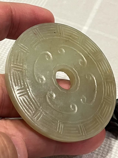 古玩玉器玉璧真品鑒賞圖