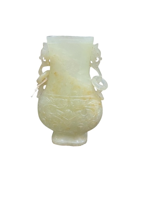 古玩玉器和田玉瓶真品鑒賞圖