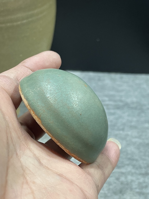 古玩陶瓷長沙窯香盒真品鑒賞圖
