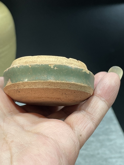 古玩陶瓷長沙窯香盒真品鑒賞圖