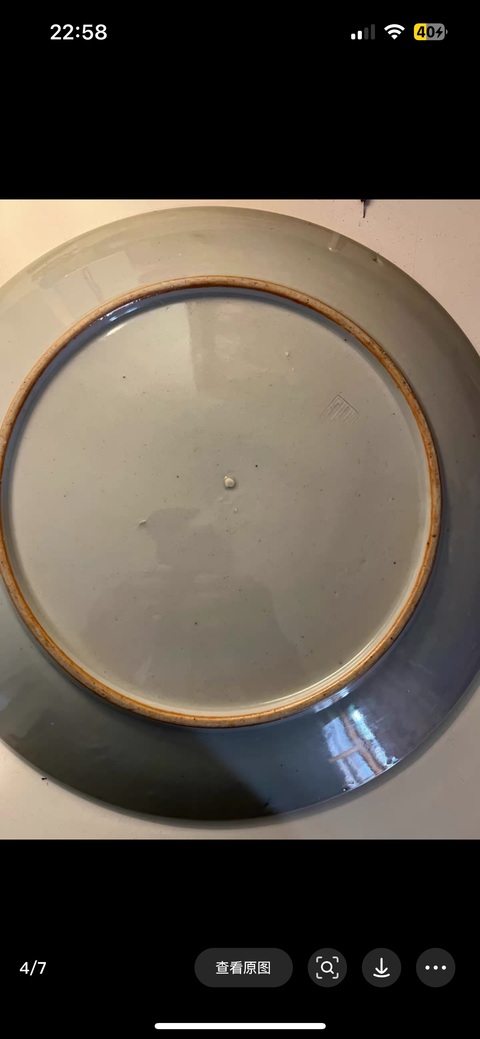 古玩陶瓷民國粉彩盤真品鑒賞圖