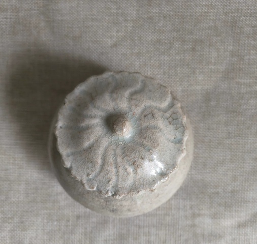 古玩陶瓷青白釉蓋罐真品鑒賞圖