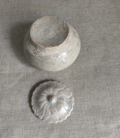 古玩陶瓷青白釉蓋罐真品鑒賞圖