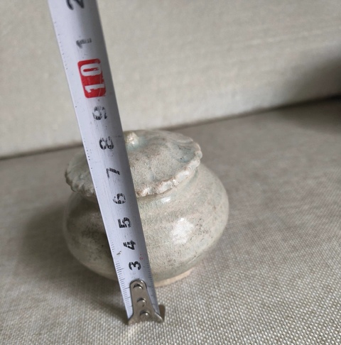 古玩陶瓷青白釉蓋罐真品鑒賞圖