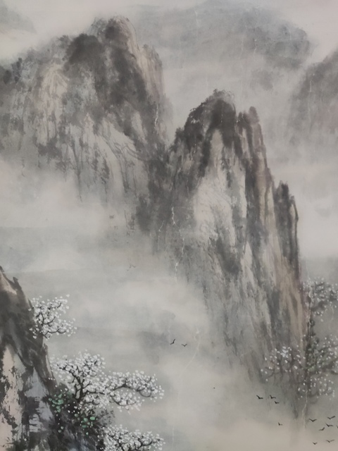 古玩字畫手工原裝原裱名家仝耘夫 江峽春色拍賣，當前價格10元
