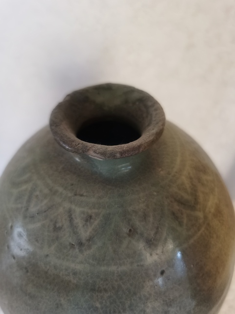 古玩陶瓷高麗青瓷瓶真品鑒賞圖