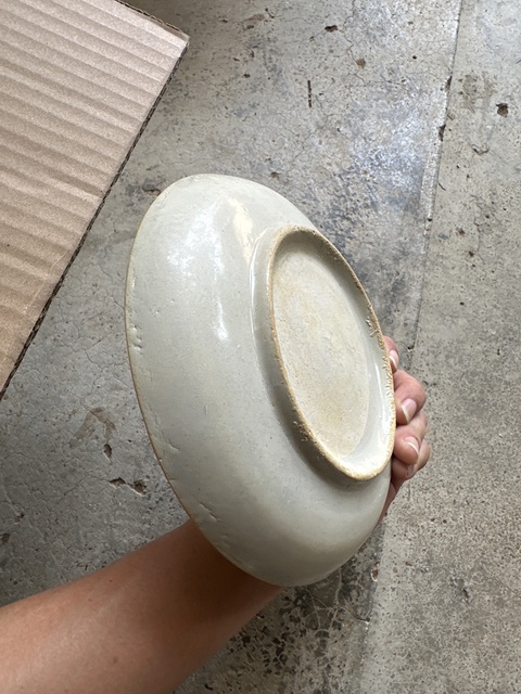 古玩陶瓷明末青花草龍紋盤拍賣，當(dāng)前價(jià)格1800元
