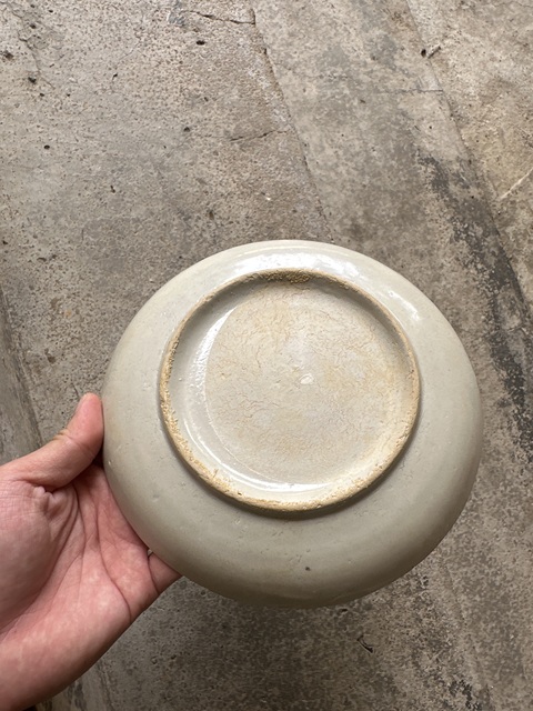 古玩陶瓷明末青花草龍紋盤拍賣，當(dāng)前價(jià)格1800元