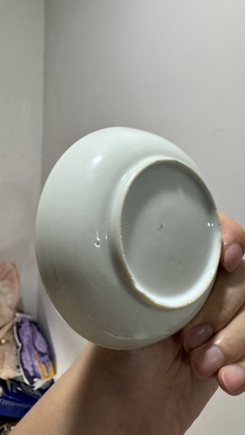 古玩陶瓷乾隆廣彩杯碟真品鑒賞圖