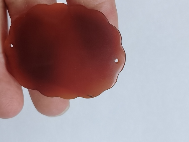 古玩玉器瑪瑙花片真品鑒賞圖