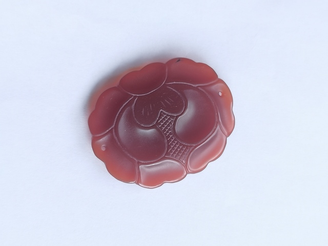 古玩玉器瑪瑙花片真品鑒賞圖