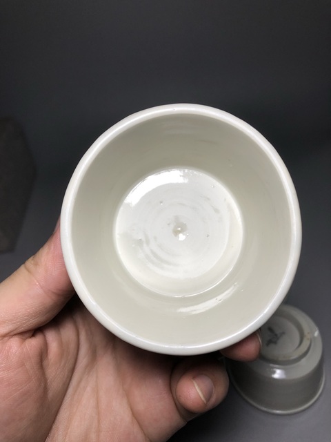 古玩陶瓷白釉杯真品鑒賞圖