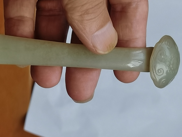 古玩玉器玉發簪真品鑒賞圖