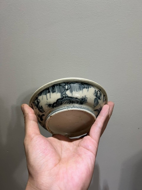古玩陶瓷嬰戲紋青花盤真品鑒賞圖