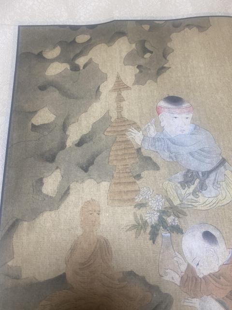 古玩字畫佚名嬰戲圖真品鑒賞圖