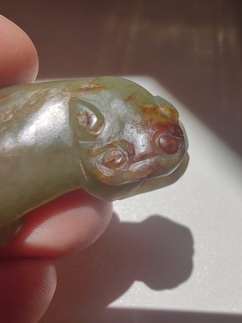 古玩玉器和田玉雕“瑞獸”真品鑒賞圖