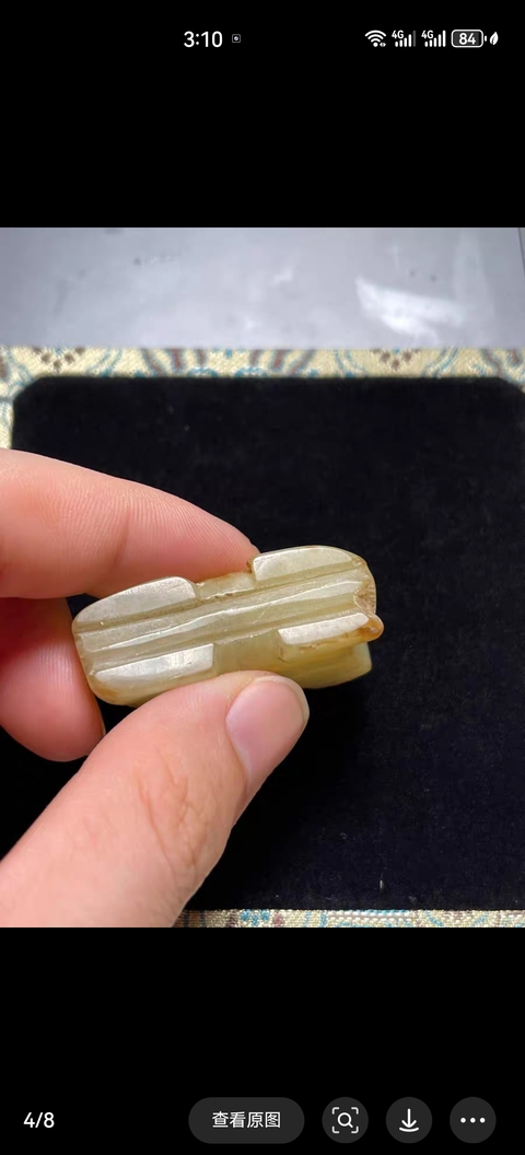 古玩玉器和田玉獅子掛件真品鑒賞圖