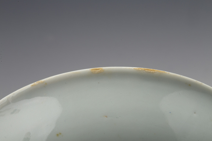 古玩陶瓷清康熙·青花纏枝花卉紋盤真品鑒賞圖
