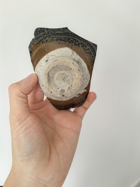古玩陶瓷吉州窯木葉茶盞標本真品鑒賞圖
