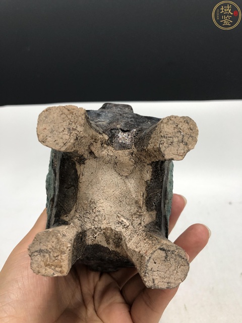 古玩陶瓷明代·法華彩模印瑞獸紋冠耳爐拍賣，當前價格1800元