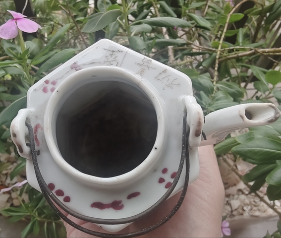 古玩陶瓷同治粉彩無雙譜壺真品鑒賞圖