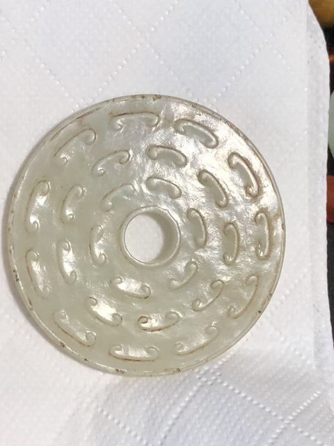 古玩玉器玉璧真品鑒賞圖