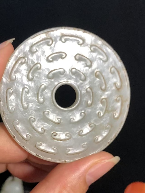 古玩玉器玉璧真品鑒賞圖