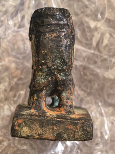古玩雜項(xiàng)仿古金屬獸鈕印真品鑒賞圖