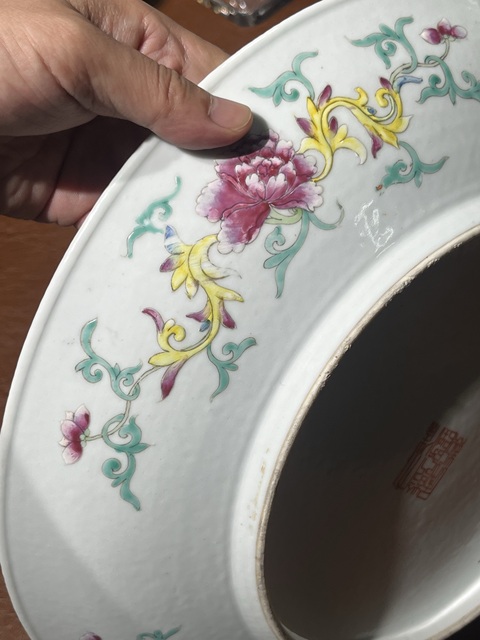 古玩陶瓷粉彩人物故事盤拍賣，當(dāng)前價格14000元