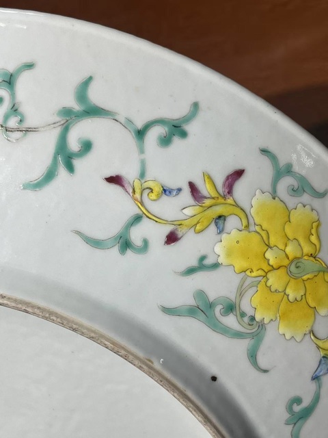 古玩陶瓷粉彩人物故事盤拍賣，當(dāng)前價格14000元