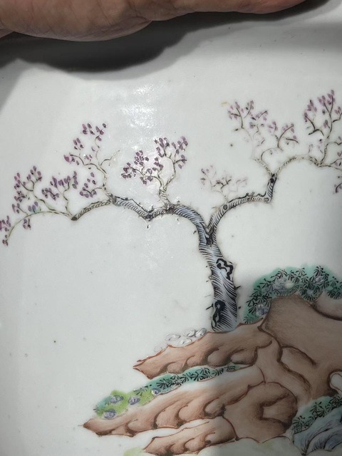 古玩陶瓷粉彩人物故事花盆拍賣，當前價格16000元