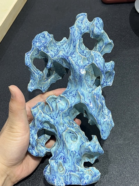 古玩陶瓷爐鈞釉擺件真品鑒賞圖