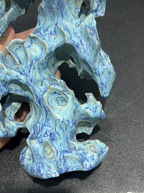 古玩陶瓷爐鈞釉擺件真品鑒賞圖