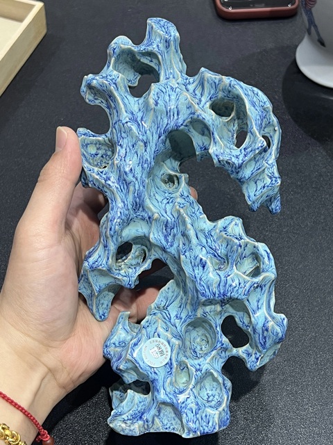 古玩陶瓷爐鈞釉擺件真品鑒賞圖