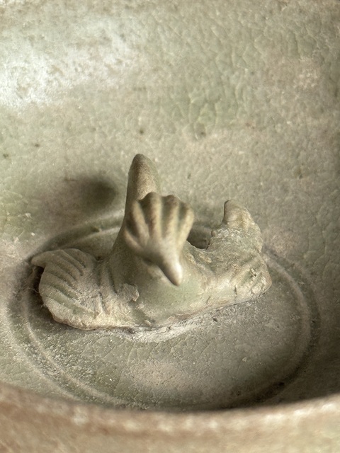 古玩陶瓷西晉越窯鳥圈真品鑒賞圖