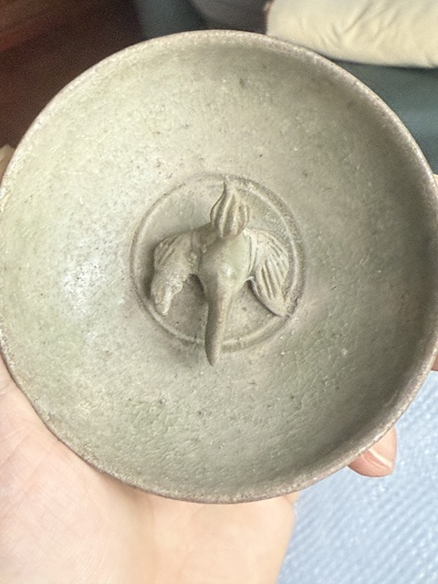 古玩陶瓷西晉越窯鳥圈真品鑒賞圖