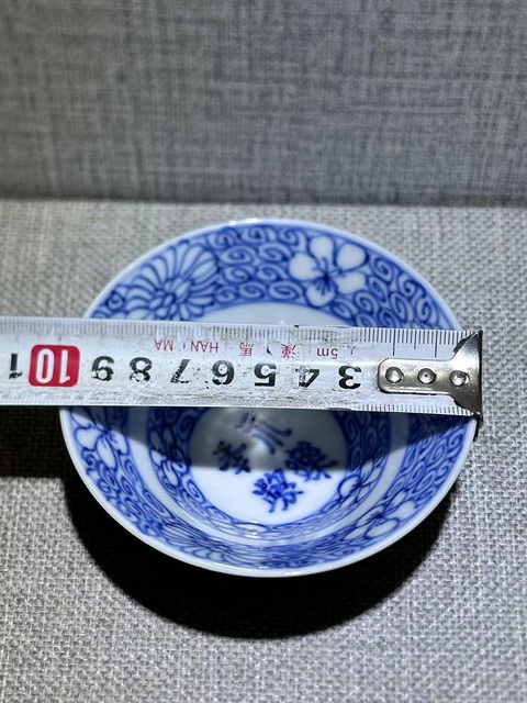 古玩陶瓷嘉慶·青花杯拍賣，當前價格3600元