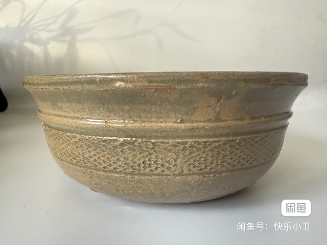 古玩陶瓷西晉越窯青瓷缽真品鑒賞圖