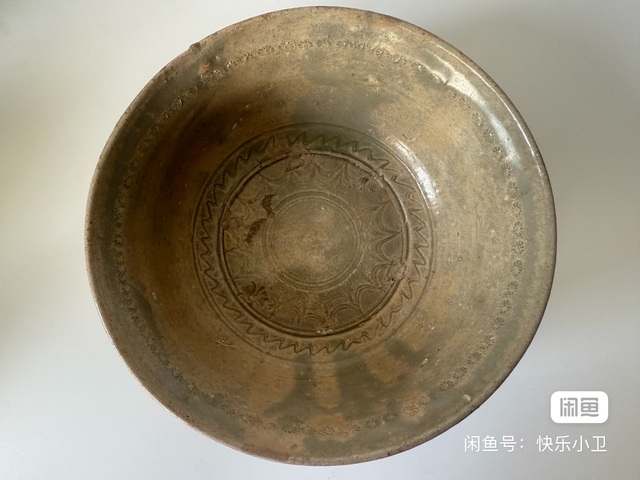 古玩陶瓷西晉越窯青瓷缽真品鑒賞圖