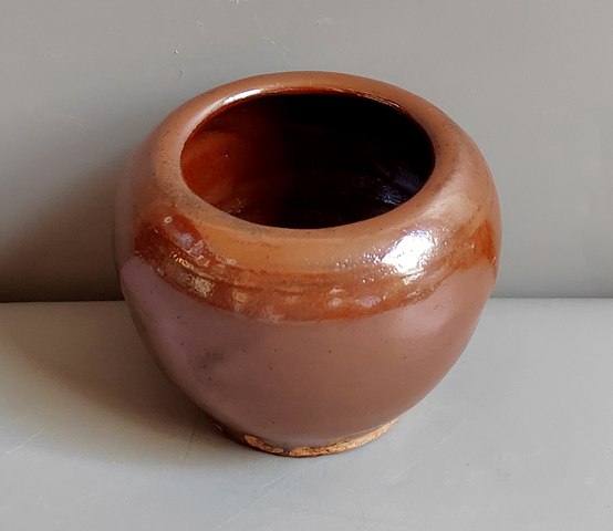古玩陶瓷紫金釉罐真品鑒賞圖