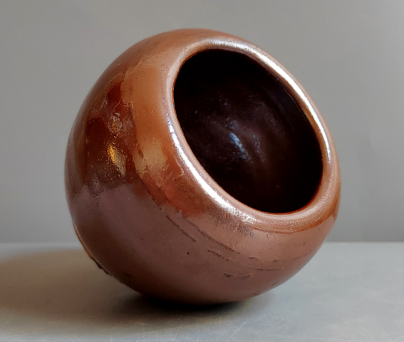 古玩陶瓷紫金釉罐真品鑒賞圖