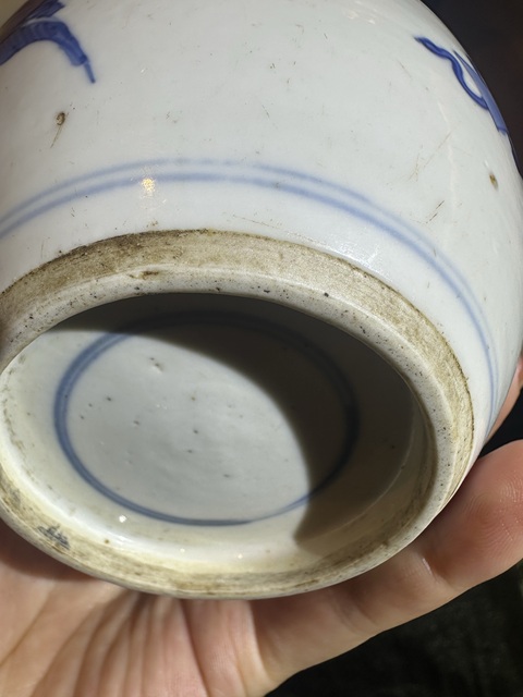 古玩陶瓷青花博古圖罐真品鑒賞圖