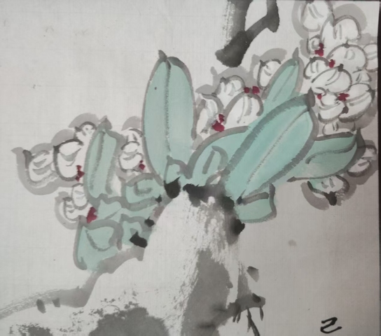 古玩字畫廣東畫院院長王玉玨水仙拍賣,當前價格3999元