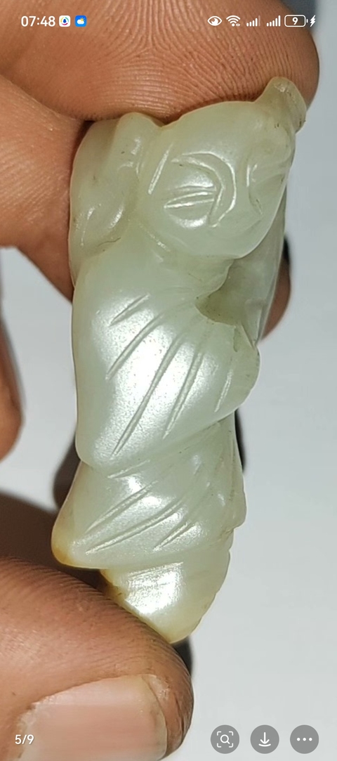 古玩玉器童子真品鑒賞圖