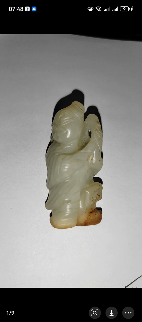 古玩玉器童子真品鑒賞圖