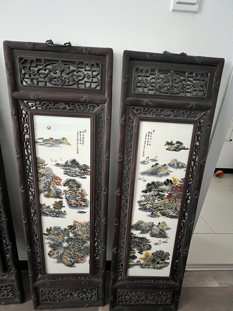 古玩雜項掛屏真品鑒賞圖